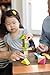 6 Piece Tegu Pocket Pouch Prism Magnetic Wooden Block Set, Tints