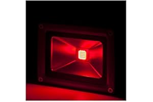 Foco Proyector LED 10W 850Lm IP65 Brico Rojo 40.000H [BQFS11510-R] | Greenice