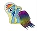 Produktbild Joy Toy 95004 - Rainbow Dash Kissen mit Plüsch-Schweif, 30 cm, bunt