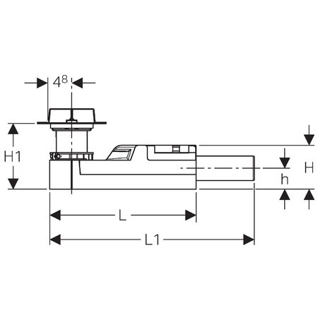 Geberit Ablaufgarnitur Dusche – 154.150 Set Install. canalette H.90 - 3