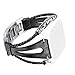 Produktbild Fcostume Lederarmbänder Handgemachte Armband Ersatz Armband Riemen Für Fitbit Versa (Schwarz)