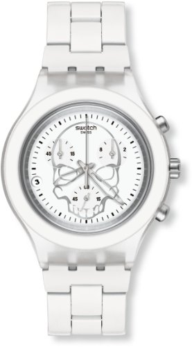 Swatch Herren-Armbanduhr Full-Blooded White Skull SVCW4000AG Swatch Herren-Armbanduhr Full-Blooded White Skull SVCW4000AG