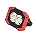 Produktbild PUAO Cob Außen Arbeitslampe, Tragbare LED Arbeitsleuchte Baustrahler Doppel-USB-Port, 20W 3-Modi Tageslicht für Baustelle Werkstatt Außen Umgebungen Caving Camping (Ohne Batterien)