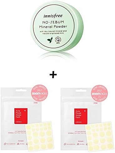 No Sebum Mineral Powder 5g + Spot Patch 2pcs