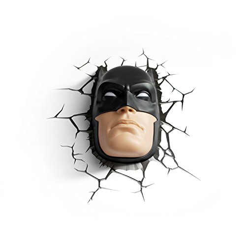 DC Comics Batman Maske Wandlampe 3D Light FX LED Kinderlampe -Nachtlicht für kinder mit automatische Abschaltung und wandaufkleber - 4
