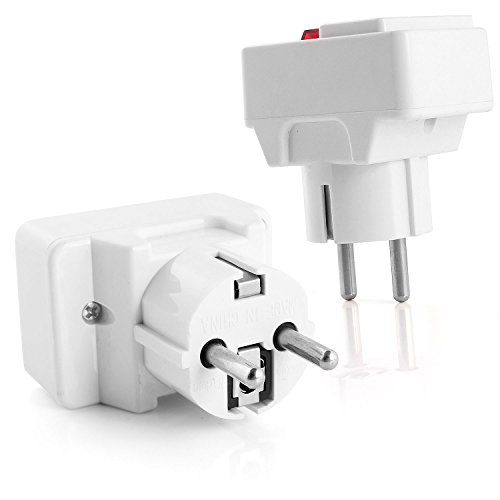 Neuftech® Universal Reiseadapter Travel Plug mit EU Schuko Stecker DE auf UK USA CHN HK JAP usw. - 3