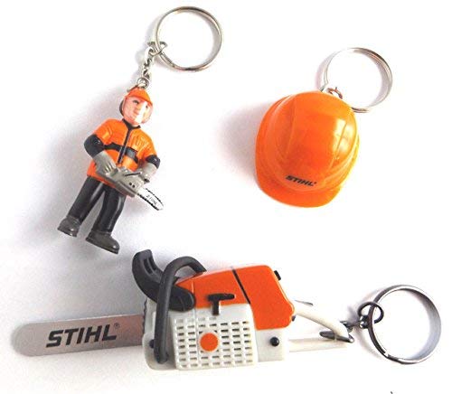 Preisvergleich Produktbild Stihl Schlüsselanhänger 3-er Set Arbeiter Waldarbeiter Stihl