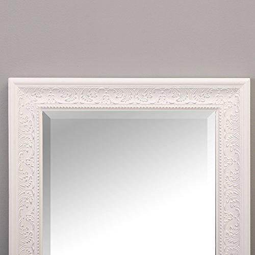 Pompöser barock Spiegel FIORA 100x50cm weiß-silber - 5