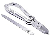 Power Toe Nail Cutters Clippers Trimmer Barrel Spring Nippers Large 6.5 inch long Podiatry Instruments and Nail File