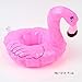 Mini Cute Red Flamingo Floating Inflatable Drink Can Holder Pool Bath Toy