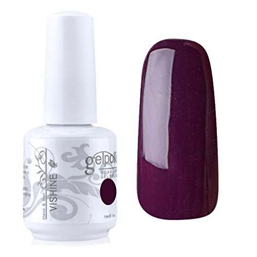 Vishine Gelpolish UV LED Soak Off Varnish Color Gel Nail Polish Manicure Salon Plum(1417)