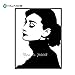 Produktbild RUBY STORES - Nordic Style Classic Audrey Hepburn Wall Decals Fake Frame Wall Stickers for Living Room Girls Room Decor Vinyl Murals Art A880 Wall Decals