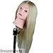 Eseewigs 100% Human Hair Long hair #613 Blonde Color Mannequin Head for Training and Exams