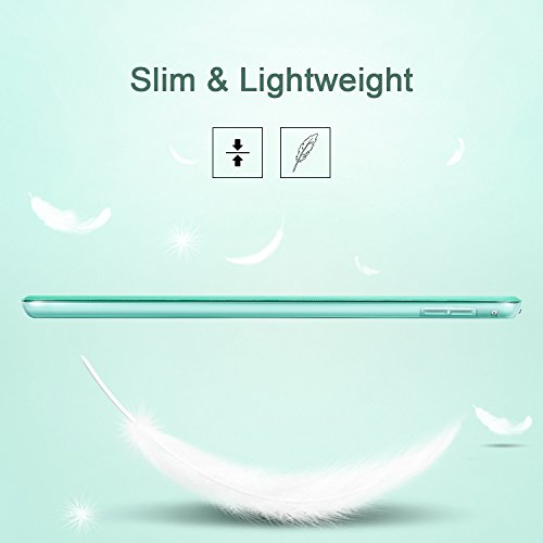 iPad Air 2 Hülle, ESR® Yippee Bildserie Auto aufwachen / Schlaf Funktion Wickelfalz Ledertasche mit Lichtdurchlässig Rückseite Abdeckung Schutzhülle für iPad Air 2 / iPad 6 (MintGrün) - 9
