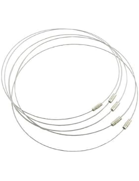 Unisex / 21130 / 1x 45cm Halsreif 1mm nylonummantelter Edelstahl