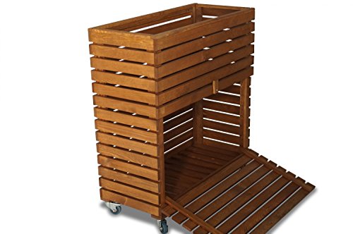 MultiBox M GartenBox BücherBox KräuterBox Hochbeet Rollwagen B72 x T32 x H80 cm - 6