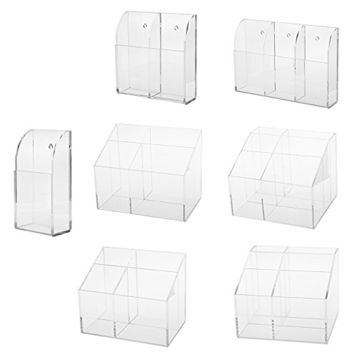 4mm TV Luft Fernbedienung Halter Kasten Wandhalterung Aufbewahrungs Box – 1 Gitter - 8