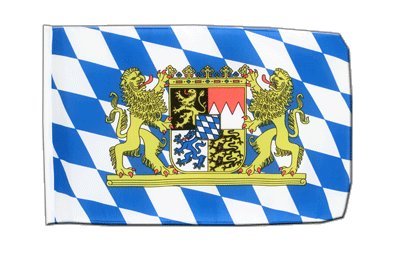 Deutschland Bayern Löwe Flagge, bayerische Fahne 30 x 45 cm, MaxFlags®