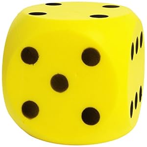 Simba Toys – Juego de dados, colores surtidos, 1 unidad