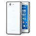 Produktbild Saxonia Aluminium Bumper Sony Xperia Z3 Compact Alu Case Schutz Hülle Rahmen, Schiebeverschluss Grau