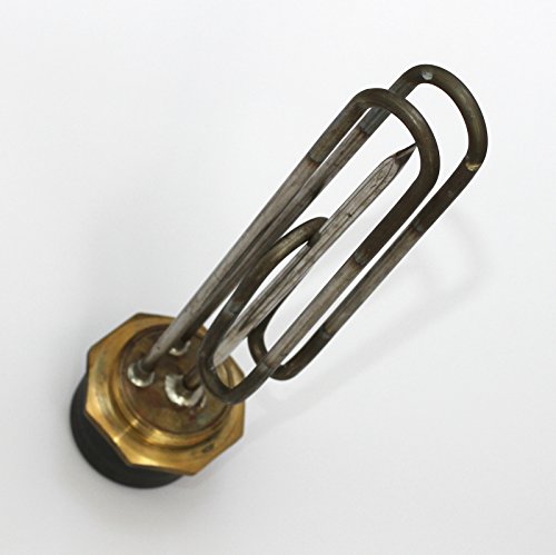 35.56 cm von INCOLOY Tauchsieder mit Thermostat von INCOLOY 27.94 cm, Von BEAB Genehmigt, 3 KW, 2,25 Bsp-Stecker, RoHSEN 60335-2-73 Zugelassen - 2