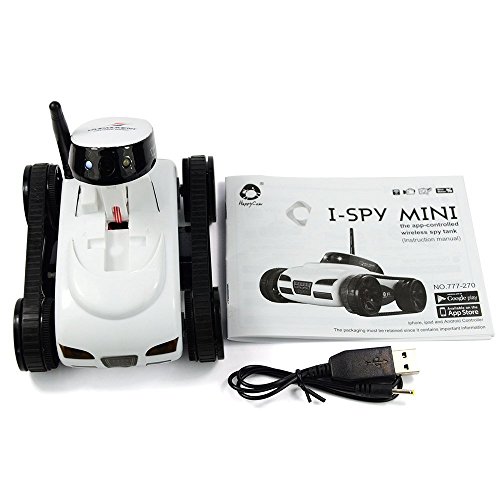 WiFi Tank,DeeXop WiFi Toy Tank i-Spy Toy Car Electronic with Camera Remote Control,Incredibly Lightweight Toy Car Automatic for Android/iOS Phone
