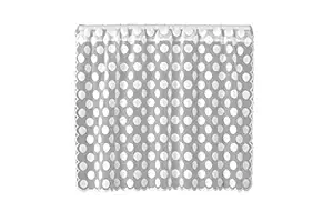 Heritage Lace Polka Dot 58 Wide X 30 Drop White Tier