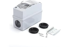 LNGJIN Sicherungskasten Aufputz,Verteilerkasten Aufputz,Aufputz Feuchtraum Verteiler, IP65 Wasserdicht Verteilerkasten Aufputz Kleinverteiler 2 Module Aufputzverteiler, mit Montagewerkzeug