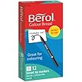 Berol Colourbroad Marker Pk12 - Black