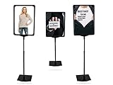 Premium Plakatständer in edlem schwarz | 3 Stück A4 | für...
