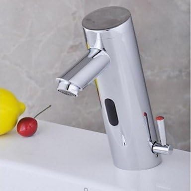 HZZymj-Contemporary Centerset Touch/Touchless with Solenoid valve Hands free One Hole for Chrome , Bathroom Sink Faucet