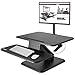 Produktbild Duronic DM05D12 Workstation/Stehpult / 64 cm Stand-Up Arbeitsplatz für Monitor/Tastatur/Maus/Notizen - Höhenverstellbar von 12 bis 40 cm