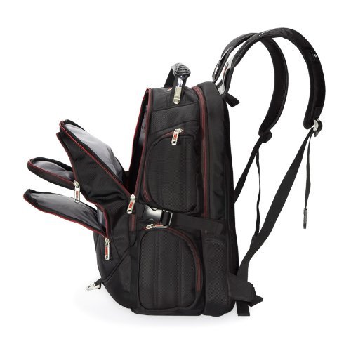 FreeBiz 18,4 Zoll Laptop Rucksack Notebooktasche Laptop-Tasche Rücksack Backpack Passend für bis zu 18-Zoll-Gaming Laptops für Dell, Asus, MSI, Alienware 18 Alienware 17 (Lila) Authentisch - 6