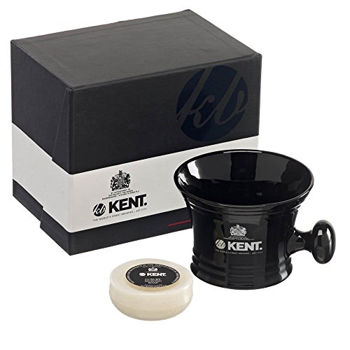 GB Kent Black Shaving Mug