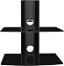 Produktbild Dynamic-Wave Media Rack "Jonas" DVD Ablage Regal Mediarack 2 Ablage Glas Glasregal Wandregal