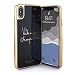 Produktbild Ted Baker® Designer Damen Back-Shell Handyhülle für Apple iPhone XS Max (6.5" Zoll) HD Glas Print, Champagne, Schwarz Gold