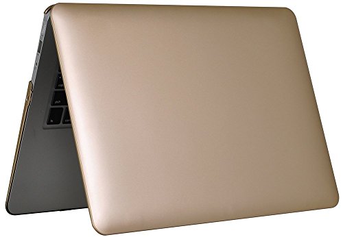 MacBook Air 13 Hülle, iNeseon Ultra Slim Plastik Leichte Hartschale Tasche Cover Case Schutzhülle für Apple MacBook Air 13″ 13.3″ Modell:A1466 und A1369(Gold) - 3
