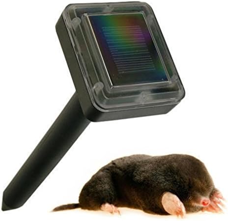 Magic Clover Garden Solar Powered Sonic Waves Mole, Rodent, Rat, Mice Pest Repeller Repellent