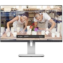 Dell U2414H UltraSharp - Monitor para PC Desktop 23.8" (1920 x 1080p, 250 cd/m2, IPS, 8 ms, HDMI, DisplayPort) color negro y plateado