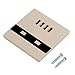 Produktbild 4 Port USB netzteil an der Wand Steckdose Steckdose mit Switch Control & LED Licht 110~250V(Champagner)