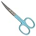 K-Pro - Nail Scissors for Fingernails - Professional for Men and Women - Curved (Teal)