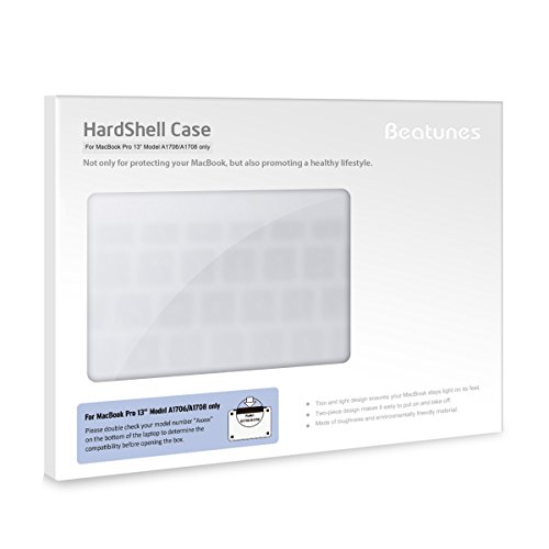 Beatunes MacBook Pro 13 Hard Case with USB-C to USB 3 0 Mini Adapters and Keyboard Cover for MacBook Pro 13 Inch  Models  A1706 and A1708  2016   2017