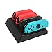 Produktbild Wokee 4-in-1 Joy-Con Ladestation Switch Controller mit 4 Slots für Nintendo Switch Console/Joy-Con & Pro Controller Schwarz