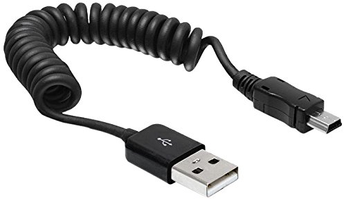 Delock USB 2.0 Typ A auf mini B Spiral Kabel (bis 60 cm)