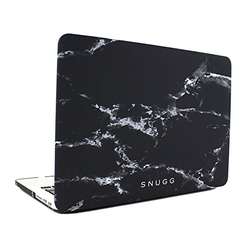Macbook Pro 15 Hülle, Snugg Apple Macbook Pro 15 Hülle Case Tasche [Deluxe Satin Touch] Ultra Slim - Schwarzer Marmor