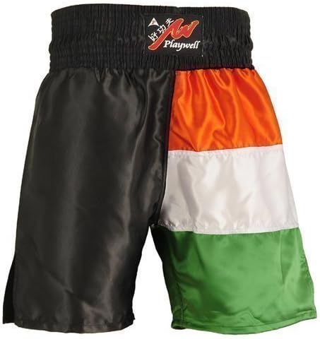 Boxing Competition 100% Satin Training Shorts - Ireland Flag Series - XXL