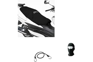 MOTO SPORT MONDO pour Peugeot Metropolis 400 Housse DE Selle GIVI S210 Universal Waterproof Length.117CM Couverture DE SIÈGE pour Moto Scooter Bords ÉLASTIQUES Noir