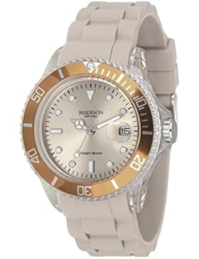 Madison New York Unisex-Armbanduhr creme MNY0046