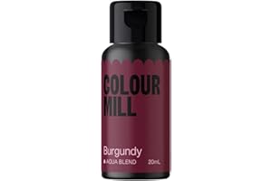 ‎COLOUR MILL Colour Mill Aqua Blend Food Colouring Burgundy: Flüssige Lebensmittelfarbe auf Wasserbasis - 20 ml