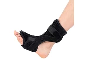 DOACT Plantar Fasciitis Night Splint and Compression Socks Kit, Plantar Fasciitis Support Brace, Orthotic Foot Drop Brace Day for Men and Women, with Stretching Straps for Pain Relief